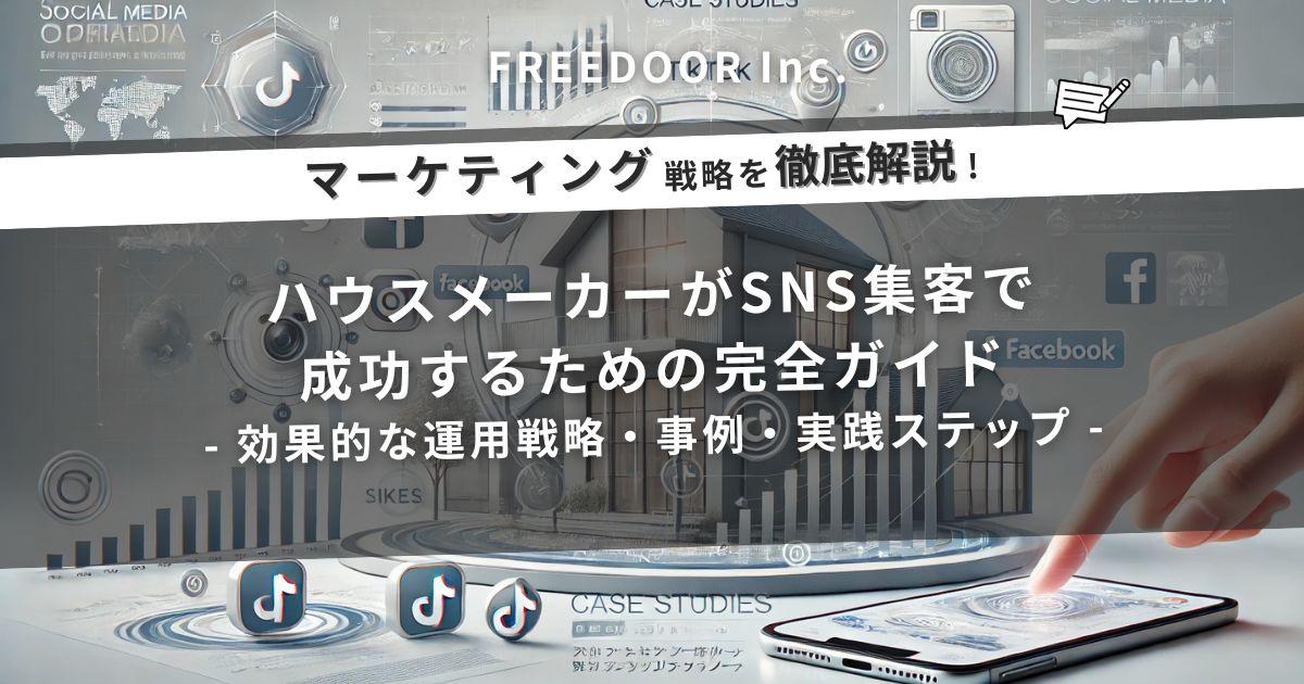 ハウスメーカーがSNS集客で成功するための完全ガイド｜効果的な運用戦略・事例・実践ステップ
